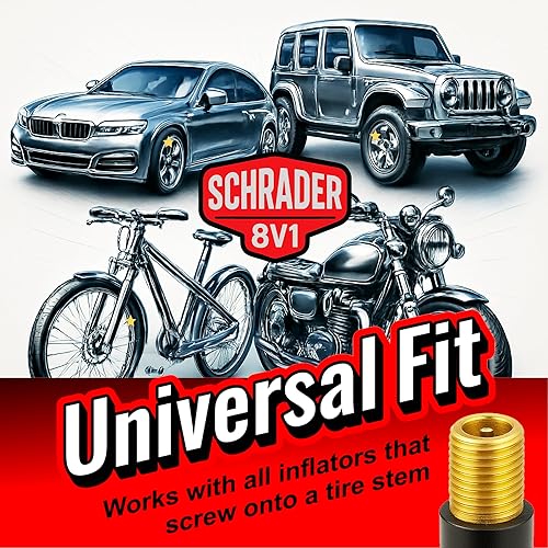 Miniatura 5 de SKÖG Chuck Mates Platinum (paquete de 1) de conexión rápida con tecnología patentada RatchetSeal para infladores de neumáticos de tipo abierto