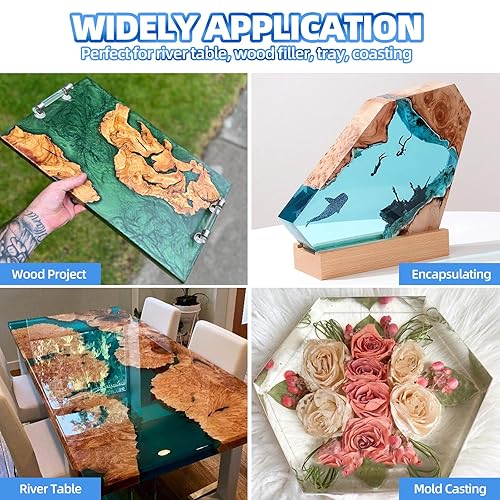 Miniatura 7 de Resina epoxi de vertido profundo de 1.5 galones, resina epoxi de profundidad de vertido de hasta 6 pulgadas, resina de fundición sin burbujas y