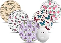 Vista 27 de Dexcom - Parches impermeables G7, estampado floral, paquete de 10 parches Amolyfe Dexcom Stelo Overpatchs, a prueba de golpes con tapa dura