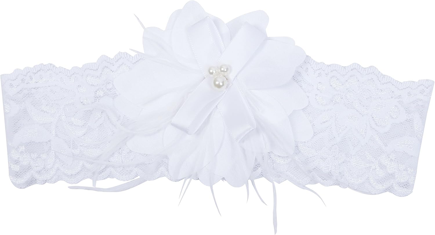NIMBLE Baby Girls Newborn Christening Embroidered Gown Dress Outfit with Headband,0-15M