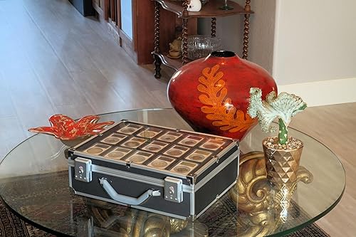 Vista 16 de Ursae Minoris Elite - Caja de aluminio negro para 100 portamonedas de estilo certificado o certificado NGC, PCGS, ANACS, Elite, Lighthouse, BCW