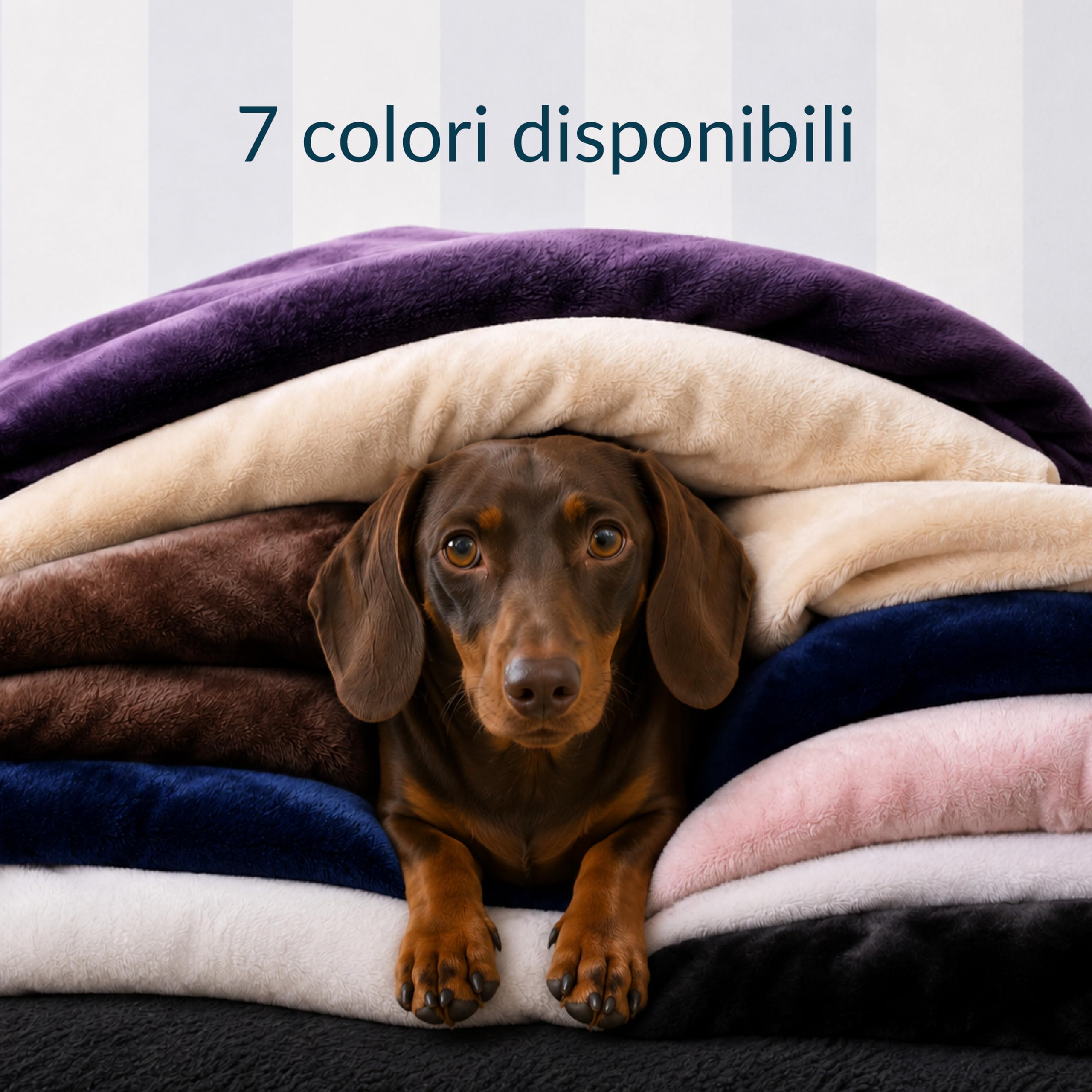 Twinzen Coperta Impermeabile per Cani 127x152 cm Grigio Scuro - Copridivano e Copriletto Reversibile in Pile Sherpa - Telo Impermeabile per Letto o Divano Lavabile