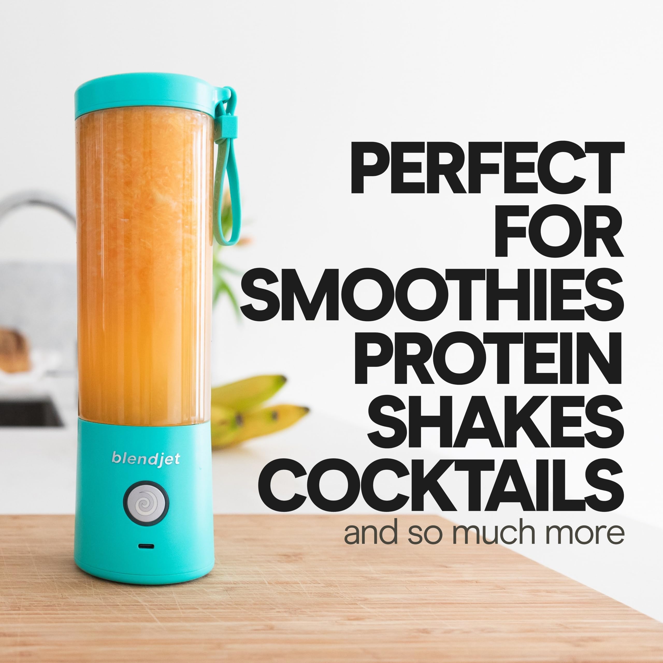 BlendJet 2 Portable Blender for Smoothies & Shakes - BlendJet Cordless Personal & Small Blender, USB-C Rechargeable & Self Cleaning - (Mint, 16 oz.): Geode 20 oz.