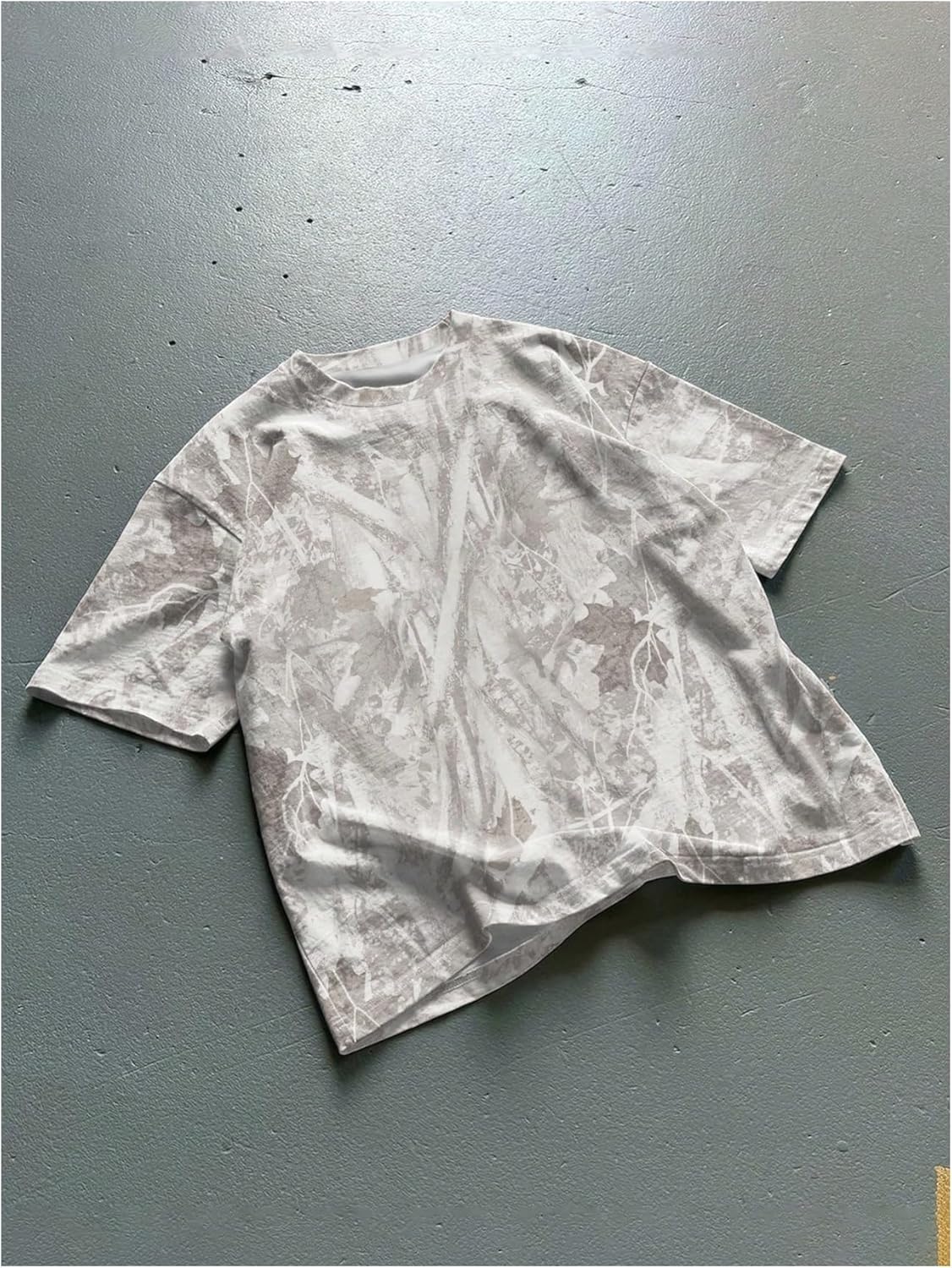 SOLY HUX Men's Camo T Shirt Short Sleeve Maple Leaf Print Vintage Tees Summer Tops Streetwear - Image 3