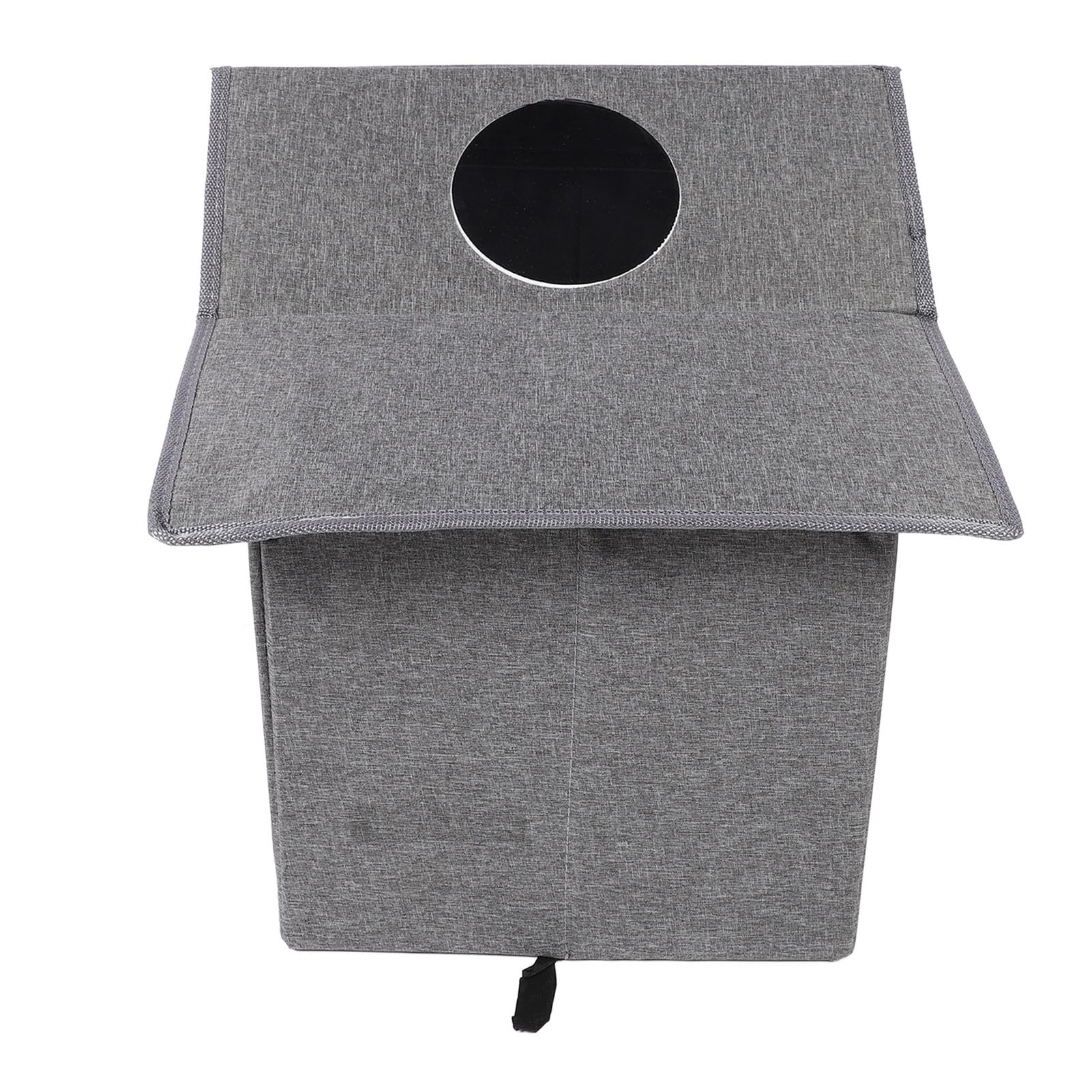 Lettiera per Gatti da Interno, Cuccia per Gatti Spaziosa da 50 Cm Resistente Agli Agenti Atmosferici, Cuccia per Cani di Medie Dimensioni con Design Pieghevole e Tenda Adesiva per Porta per