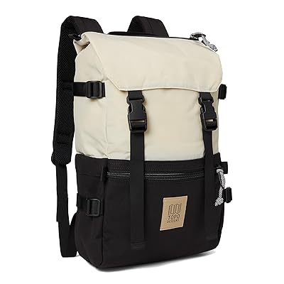 Topo Designs Rover Pack Classic Backpack Bags Bone White/Black, Nylon