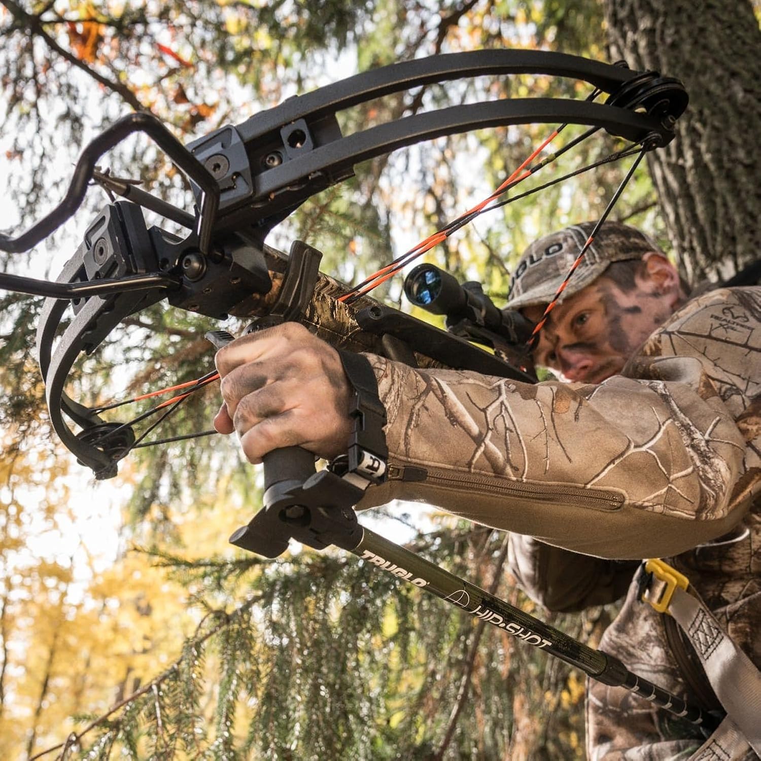 TRUGLO Hip Shot Lightweight Stable Compact Portable Telescopic Versatile Crossbow Shooting Rest for Improved Accuracy