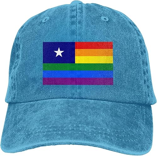 Miniatura 9 de LIFANGMI Bonnie Blue Pride Rainbow LGBT Flag Baseball Cap for Men Women Hats Adjustable Vintage Cowboy Hat Dad Caps