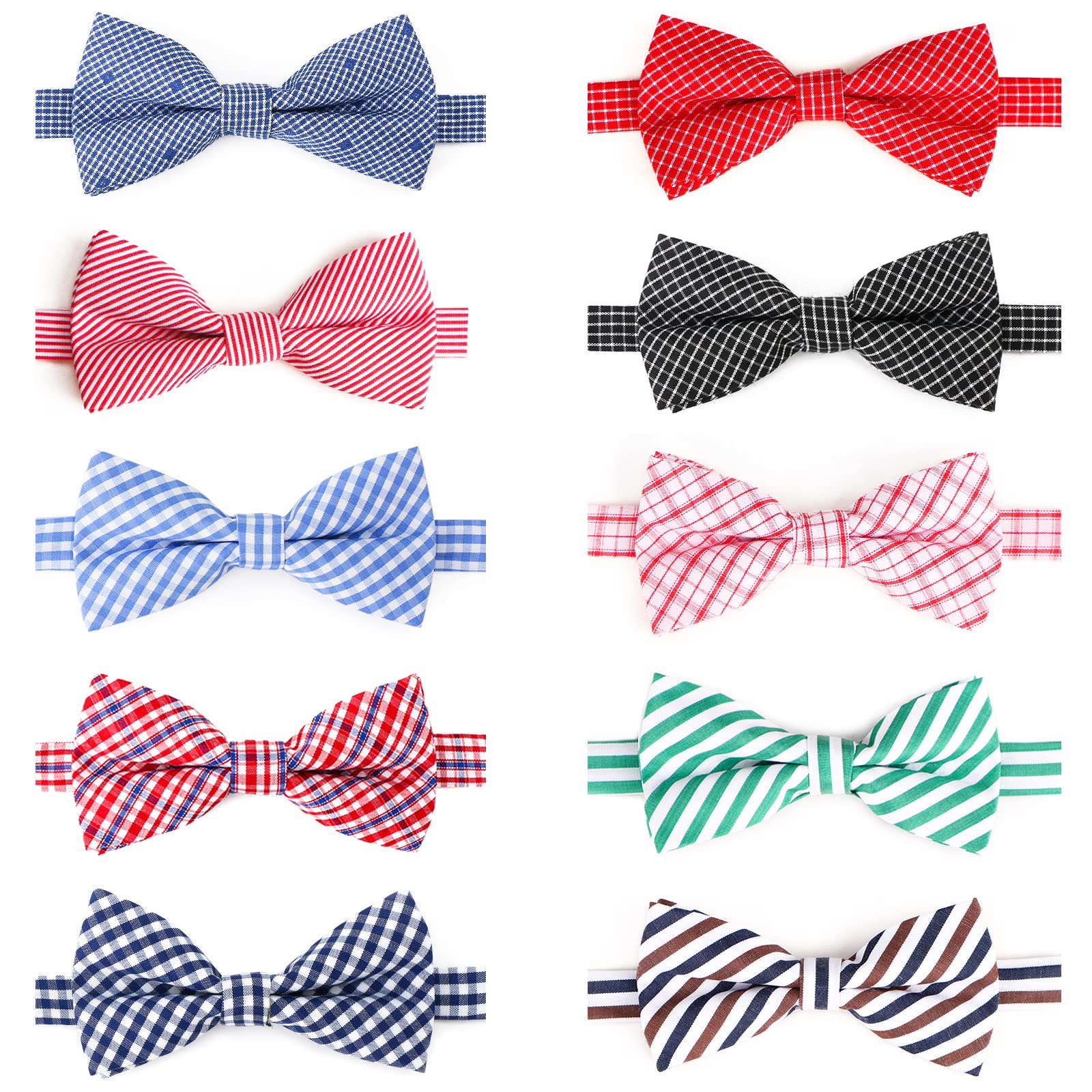 Segarty Dog Bow Tie, 10 PCS Bowties Dog Collar Holiday Cat Collar Grooming Bulk Bows for Festival Party Pet Puppy Photography Neck Wear Gift, Cute and
