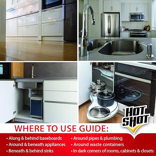 Miniatura 4 de Hot Shot Insecticida contra hormigas y cucarachas, Aroma floral fresco, Fresh Floral