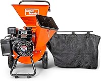 SuperHandy 7HP 3-in-1 Wood Chipper Shredder Mulcher - Heavy Duty 3" Capacity for Gardens & Landscaping