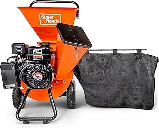 SuperHandy Wood Chipper Shredder Mulcher Ultra Heavy Duty 7HP 3 in 1 Multi-Function 3" Inch Max Capacity (Amazon Exclusive)
