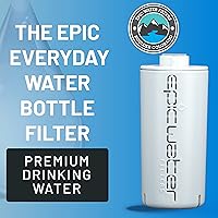 Vista 2 de Epic Water Filters Everywhere Filtro completo para botellas, paquete de 1, vida total de 75 galones, suministro de 3 a 4 meses, compatible con todas