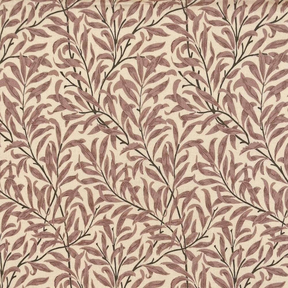 Oh Sew Crafty Limited Rose 100% Cotton Digital Fabric William Morris Willow Bough Vines Floral Flower (Sold Per Half Metre) (Rose)