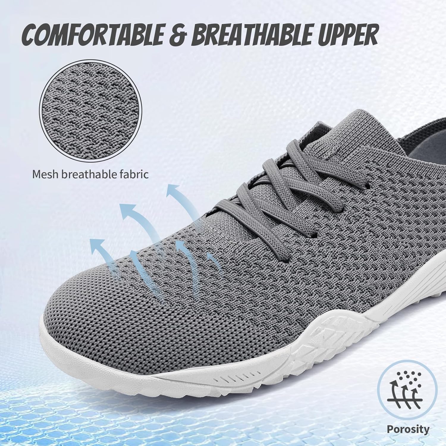 WCIDFY Barefoot Shoes Women Zero Drop Gym Walking Shoes Non Slip Minimalist Tennis Lightweight Breathable Yoga Sneakers - Image 3