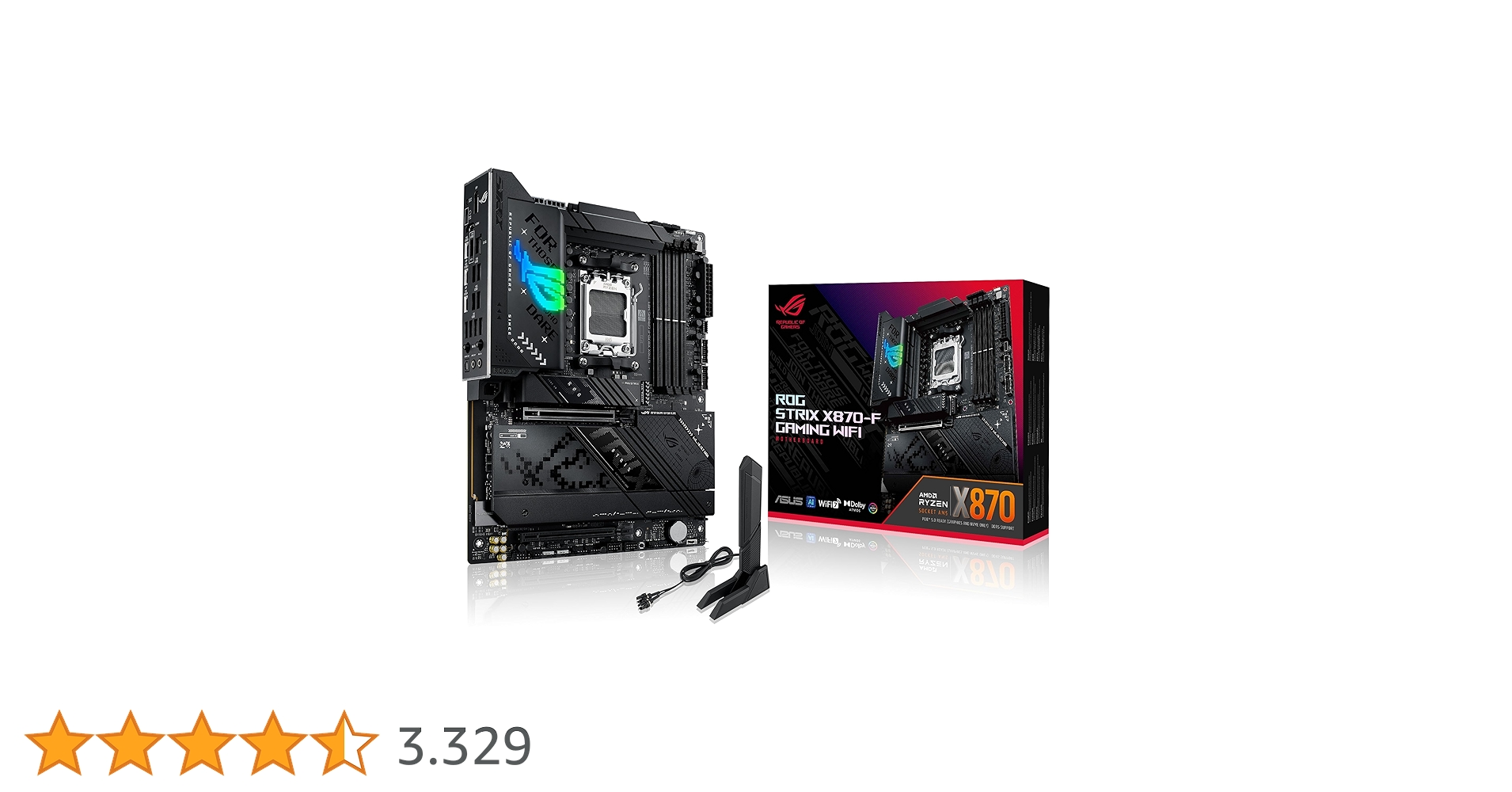 ASUS ROG STRIX X870-F GAMING WIFI AMD X870 AM5 DDR5 8000 DP HDMI