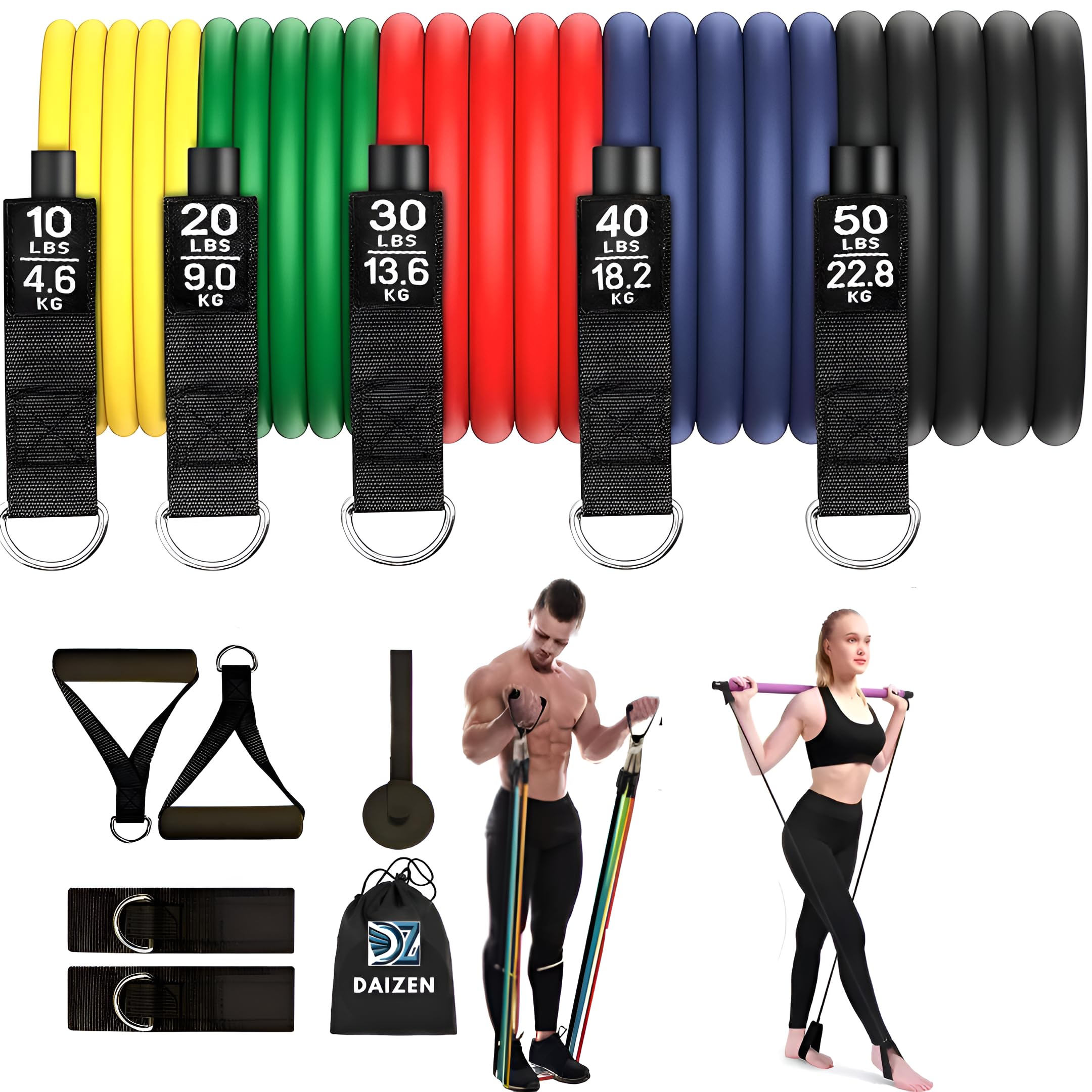 See full amazon price history chart for Daizen Resistance Exercise Bands with Door Anchor, Handles, Carry Bag, Legs Ankle Straps for Pull Ups, Home Workout, Physical Therapy, Yoga for Men, Women Daizen Resistance Exercise Bands with Door Anchor, Handles, Carry Bag, Legs Ankle Straps for Pull Ups, Home Workout, Physical Therapy, Yoga for Men, Women (B0D33QSPSP) Amazon Price History, Amazon Price Tracker