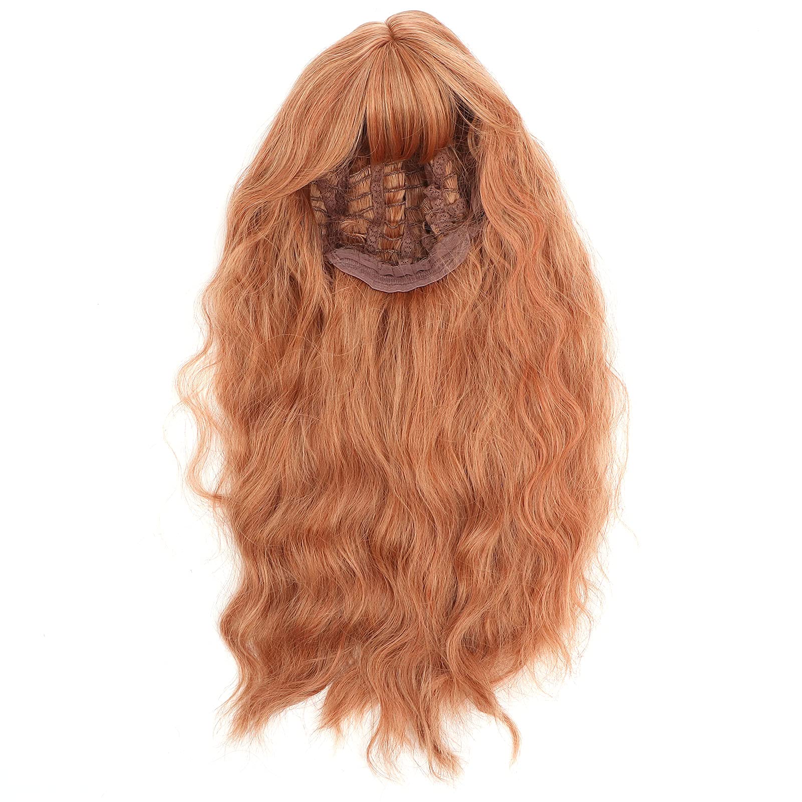 Perruque cosplay dorée longue bouclée : la solution pour changer de coiffure sans effort - 8