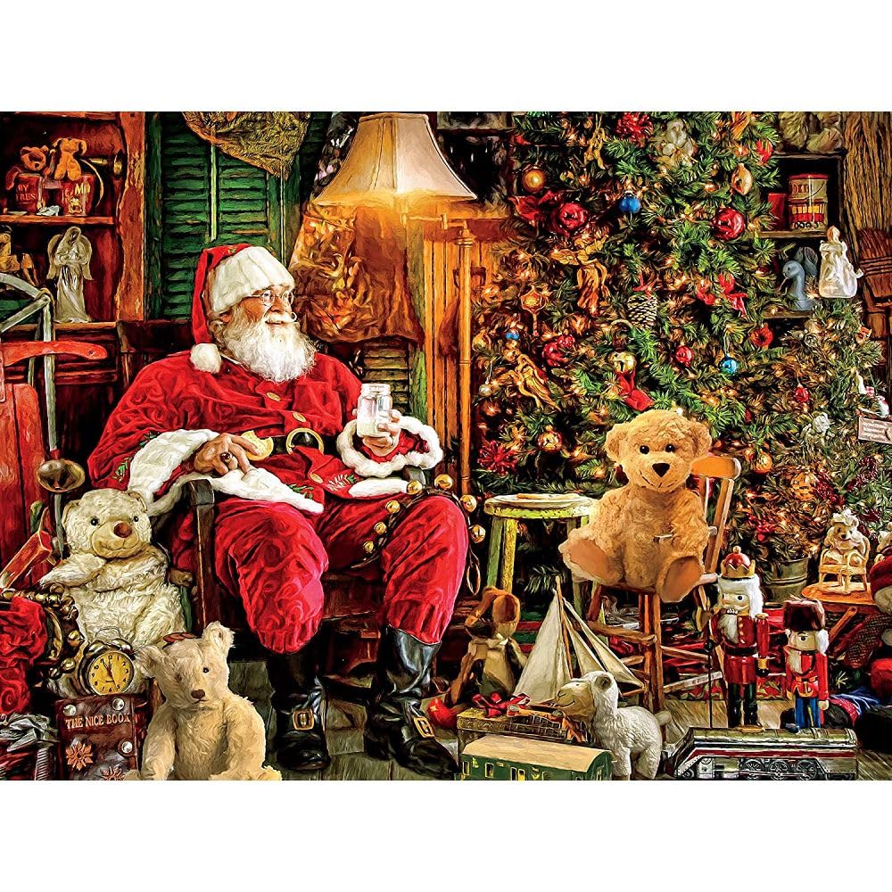 Ceaco - Tis' The Season - Natale festivo - giocattoli magici di Babbo Natale- puzzle da 550 pezzi
