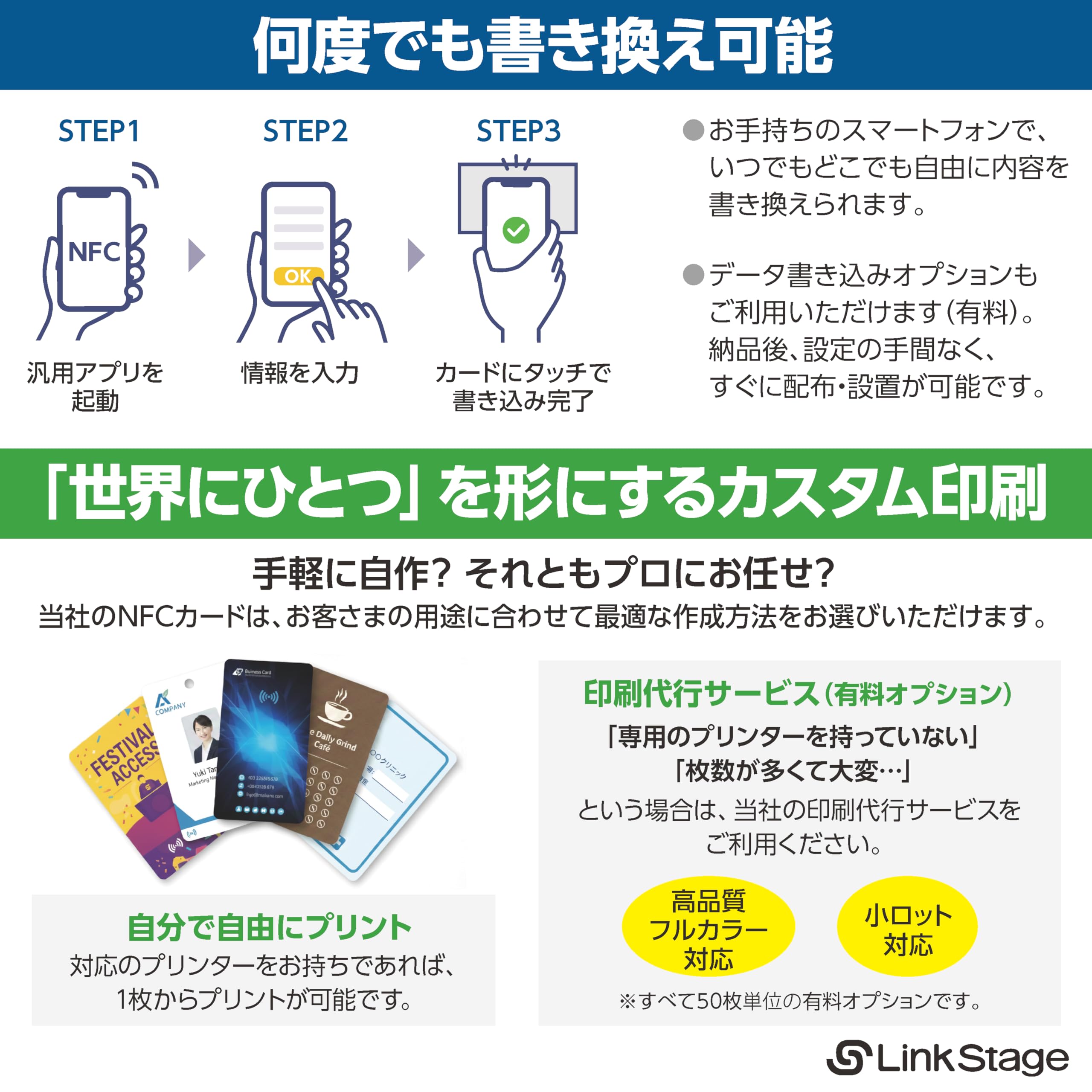 Amazon | Link Stage Plain Card STANDARD【NFCタグ入りカード用紙