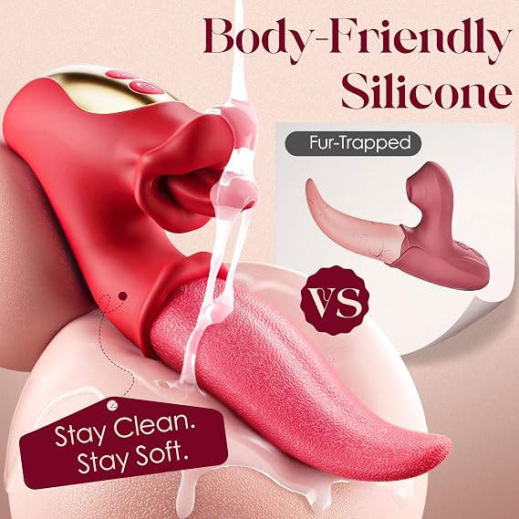 2025 Upgraded Version Two Headed Womens Toys Waterproof Silent 10 Powerful Modes of Adult Tool for Women Suitable Realistic Toy Travle Essentials for Lady Couple Partners Z7426A (Red)