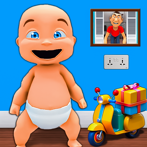 Wo ist dein freches Baby? Verrückter Streich, Papa, lustiges Spiel