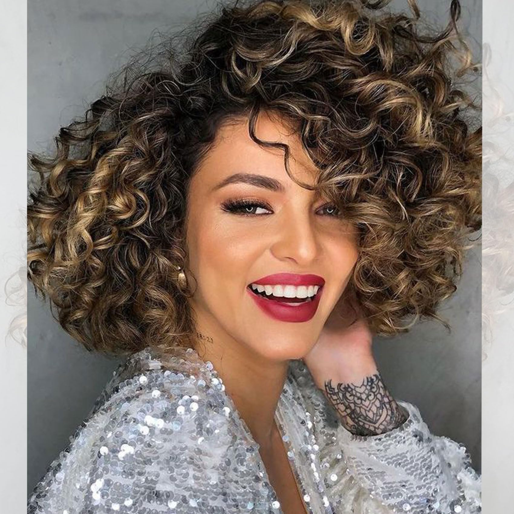 7 Packs Gogo Curl Crochet Hair for Women 8 Inch Pre-Twisted Curly Crochet Hair Pre Looped Deep Ocean Water Wave Beach Curl Crochet Braids Synthetic