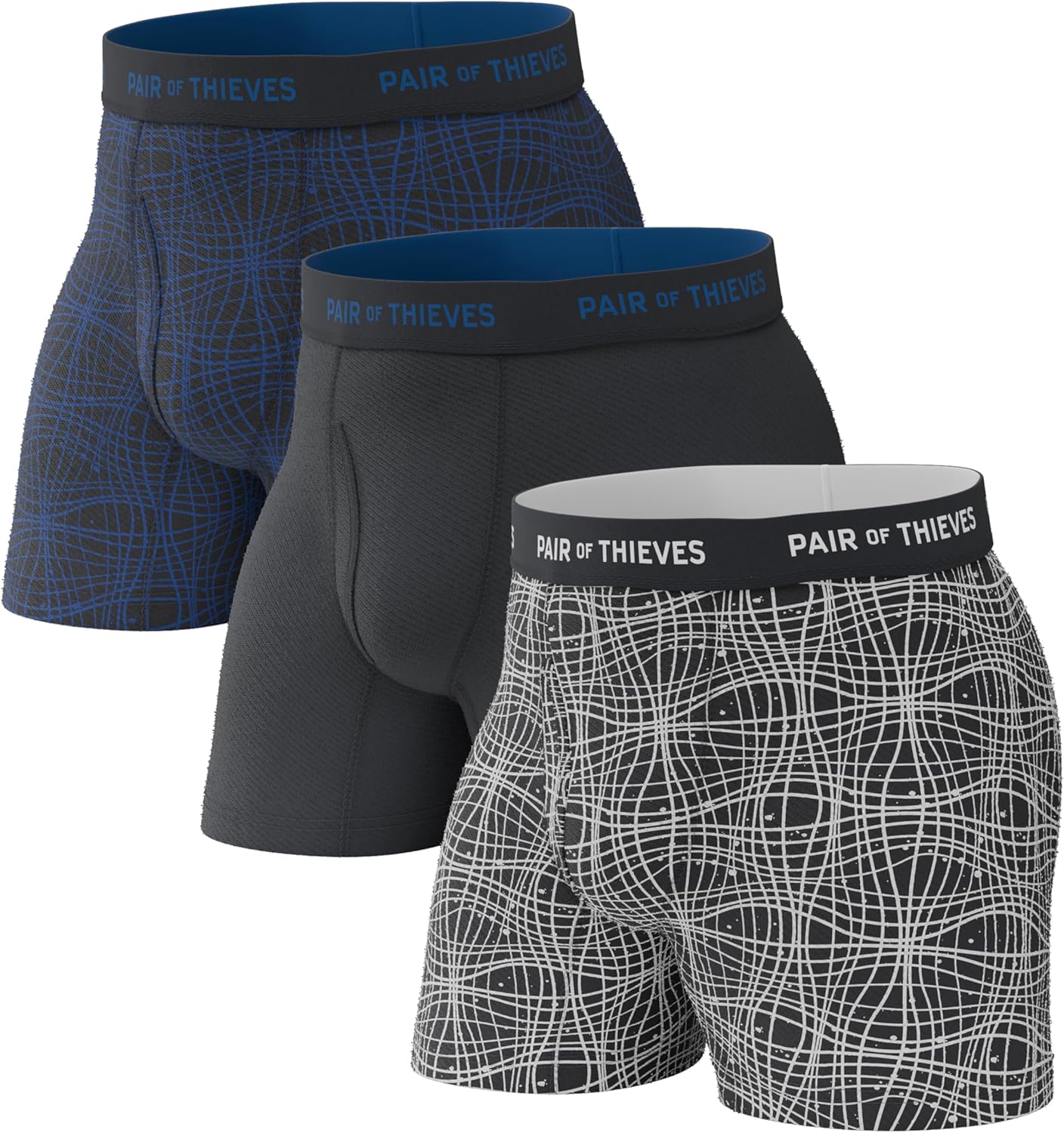 Pair of Thieves Super Fit Men's Boxer Briefs  Soft, Breathable, Quick-Dry Underwear with 4-Way Stretch (2 & 3 Pack)