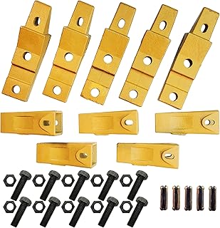 BDI Wear Parts 6737322Y, Assembly Bobcat Style Bucket Teeth 6737325 / Adapter 6737324 / Flex Pin 6737326/ Bolt and Nut (5 Set)