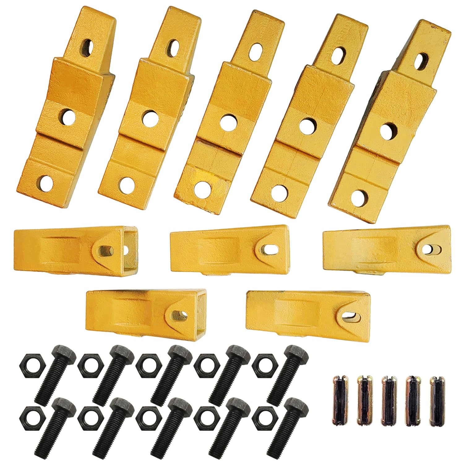 BDI wear Parts 6737322Y Assembly Excavator Bucket Teeth/Bolt on Bucket Teeth Compatible with Bobcat Style Skid Steer Mini Excavator Accessories-5Pk