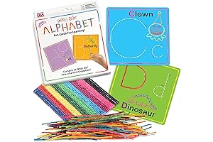 Maxiaids Wikki Stix Alphabet Fun Cards: Fun, and Mess-Free Learning