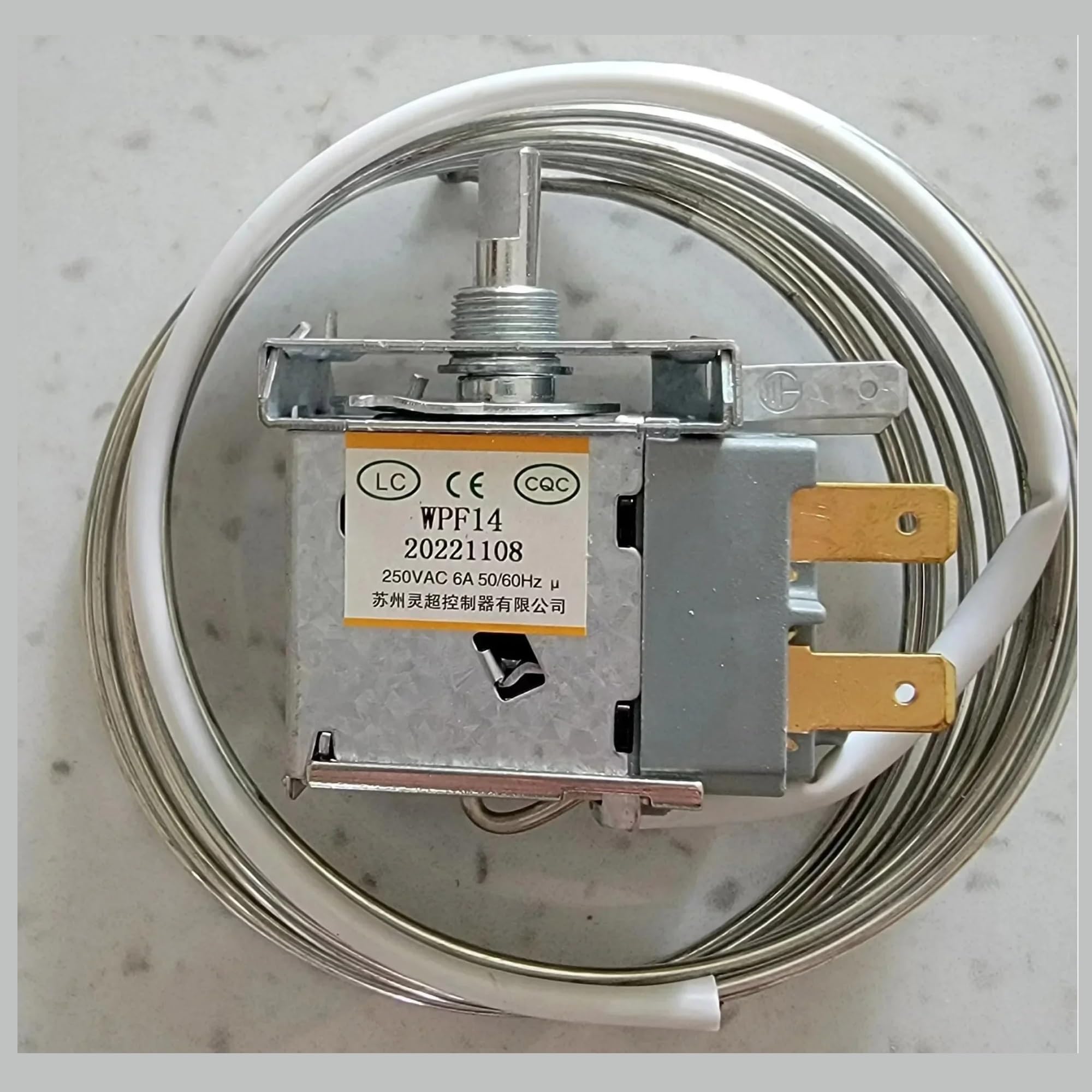 WPF14 Refrigerator Thermostat Temperature Control Switch 2-Pin 1M
