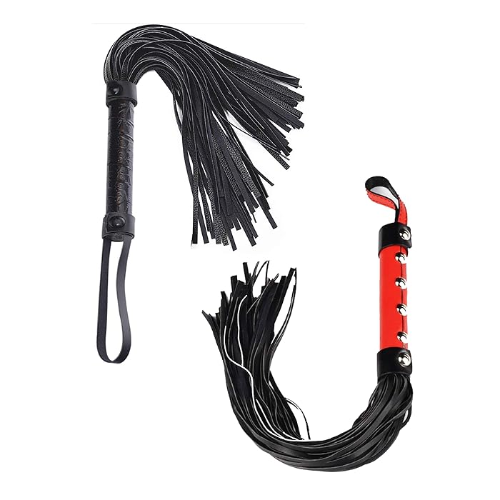 Buy MALINERO 18" Riding Crop Whip Set Leather Whips for Horses