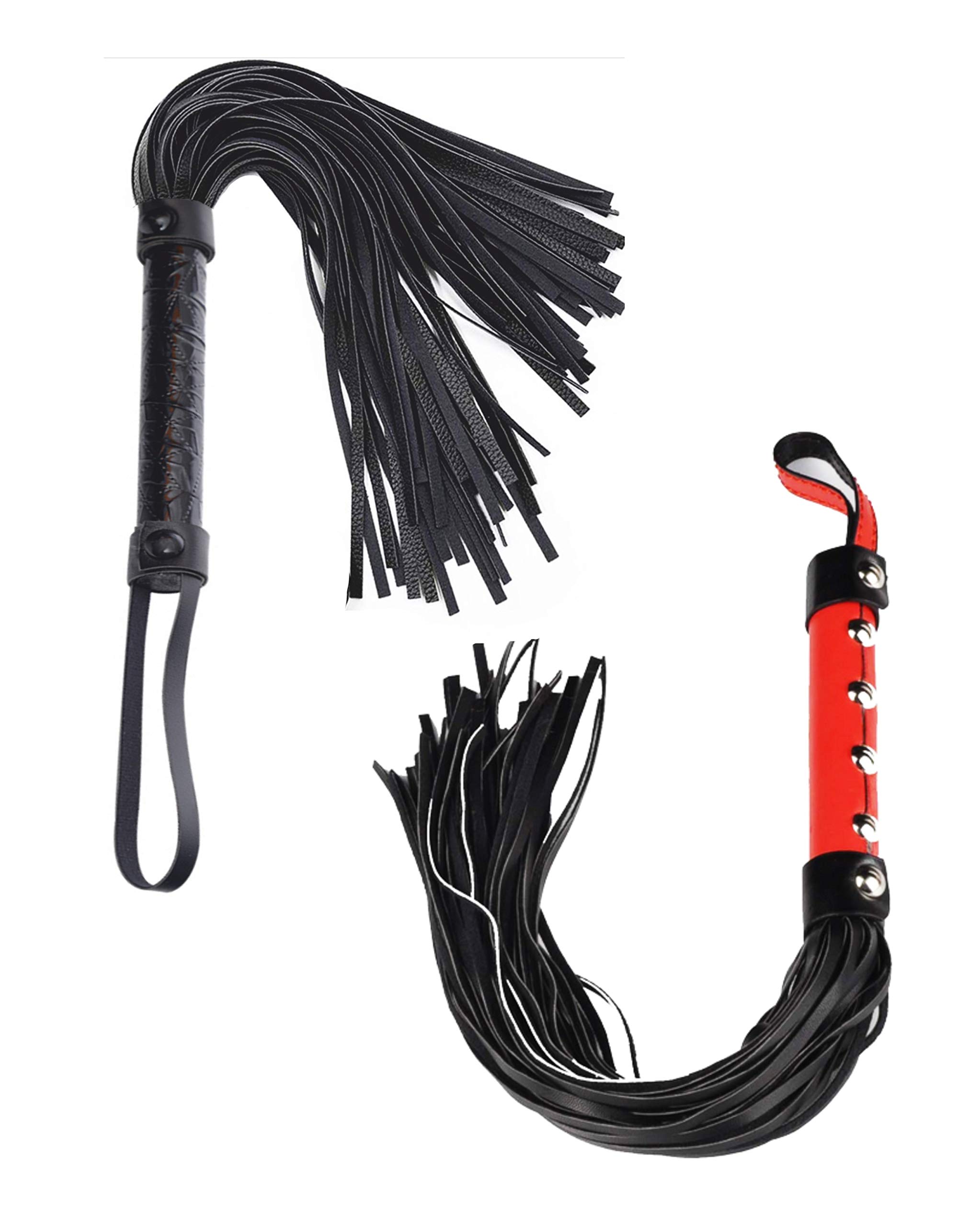 Buy MALINERO 18" Riding Crop Whip Set Leather Whips for Horses Equestrian Horse Whips Crop