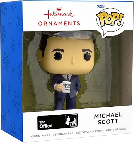 Miniatura 3 de Hallmark The Office Michael Scott Funko Pop! Adorno navideño de resina