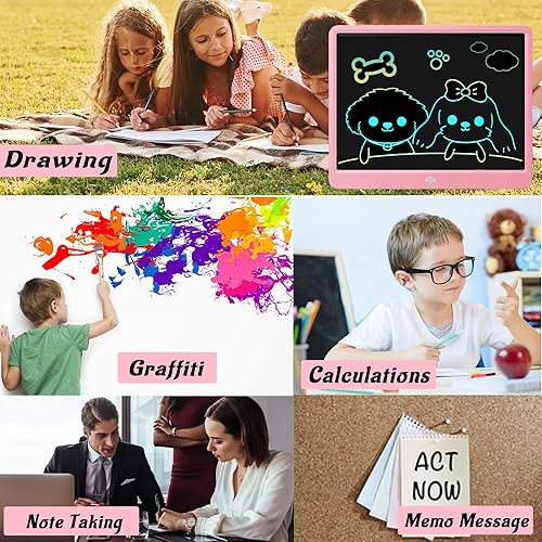 Miniatura 6 de Deecam Tableta de escritura LCD de 15 pulgadas tablero de dibujo de pantalla grande tableta gráfica electrónica tablero de garabateo y garabatos