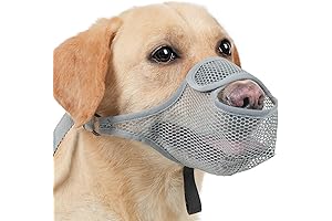 LUCKYPAW Dog Muzzle for Rottweiler Dog - Best Muzzle to Prevent Biting Chewing Licking Eating