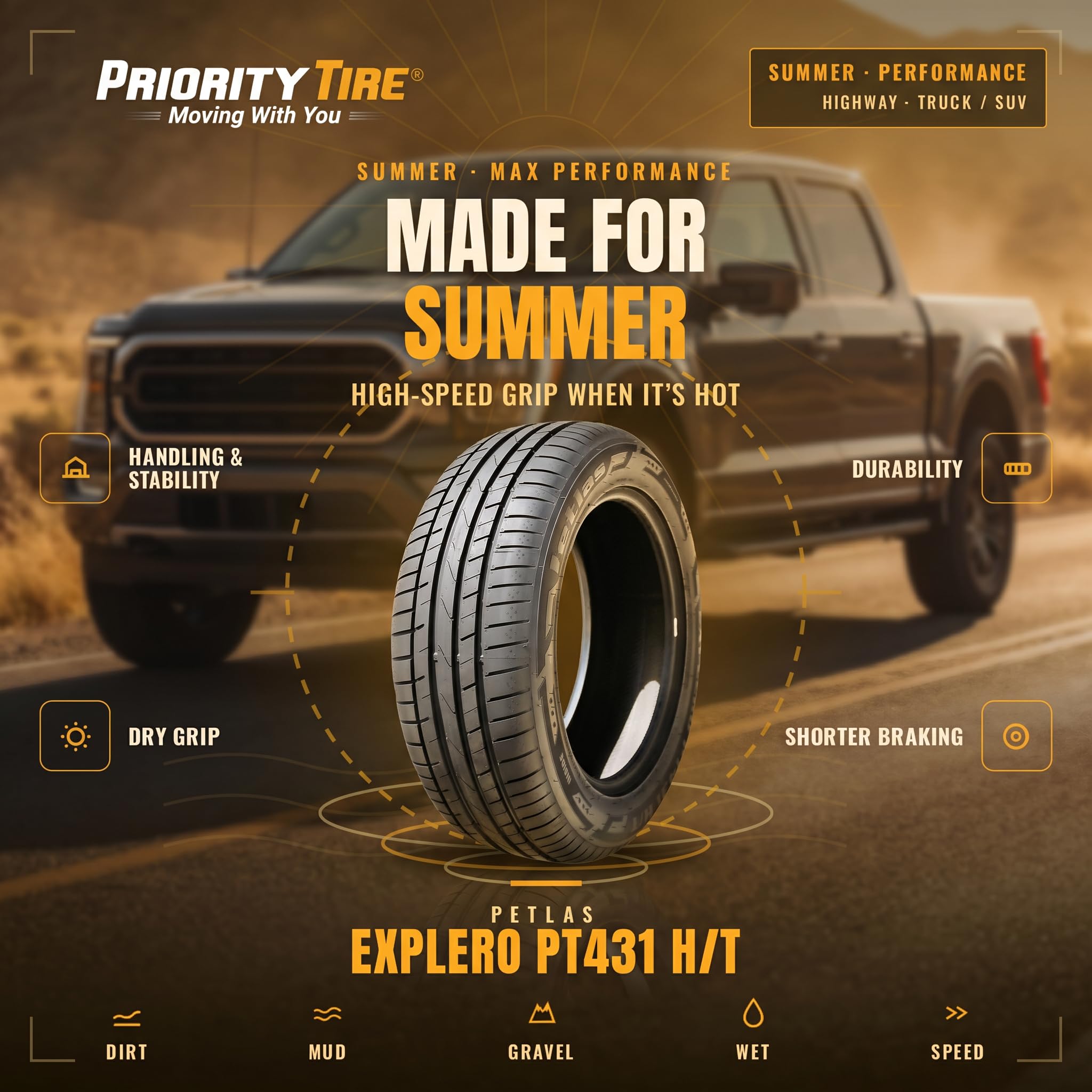 Petlas Explero H/T PT431 XL - 235/60R18 107 V - opony letnie