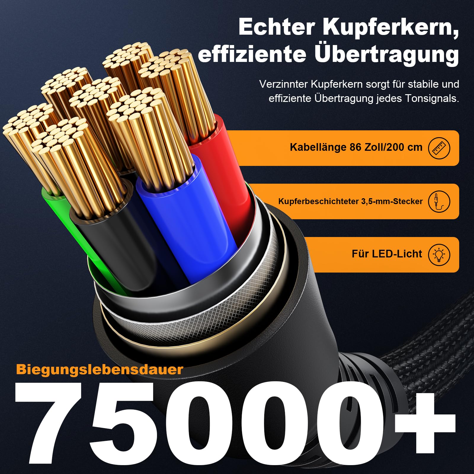 Krysenix PG3 Wired Gaming Headset für PS4, PS5, PC, Xbox, Switch, Gaming Kopfhörer mit Noise Cancelling Mikrofon, 3.5mm Klinke, Surround Sound, Headset mit LED Licht, Tintenschwarz