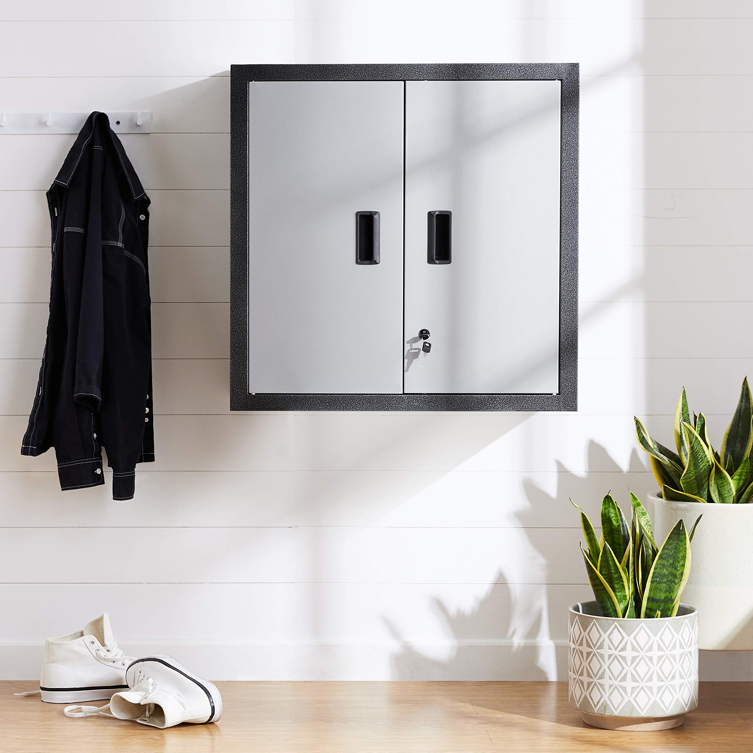 Amazon.co.jp: Rockpoint 2ドア壁折りたたみ式キャビネット : 家電＆カメラ