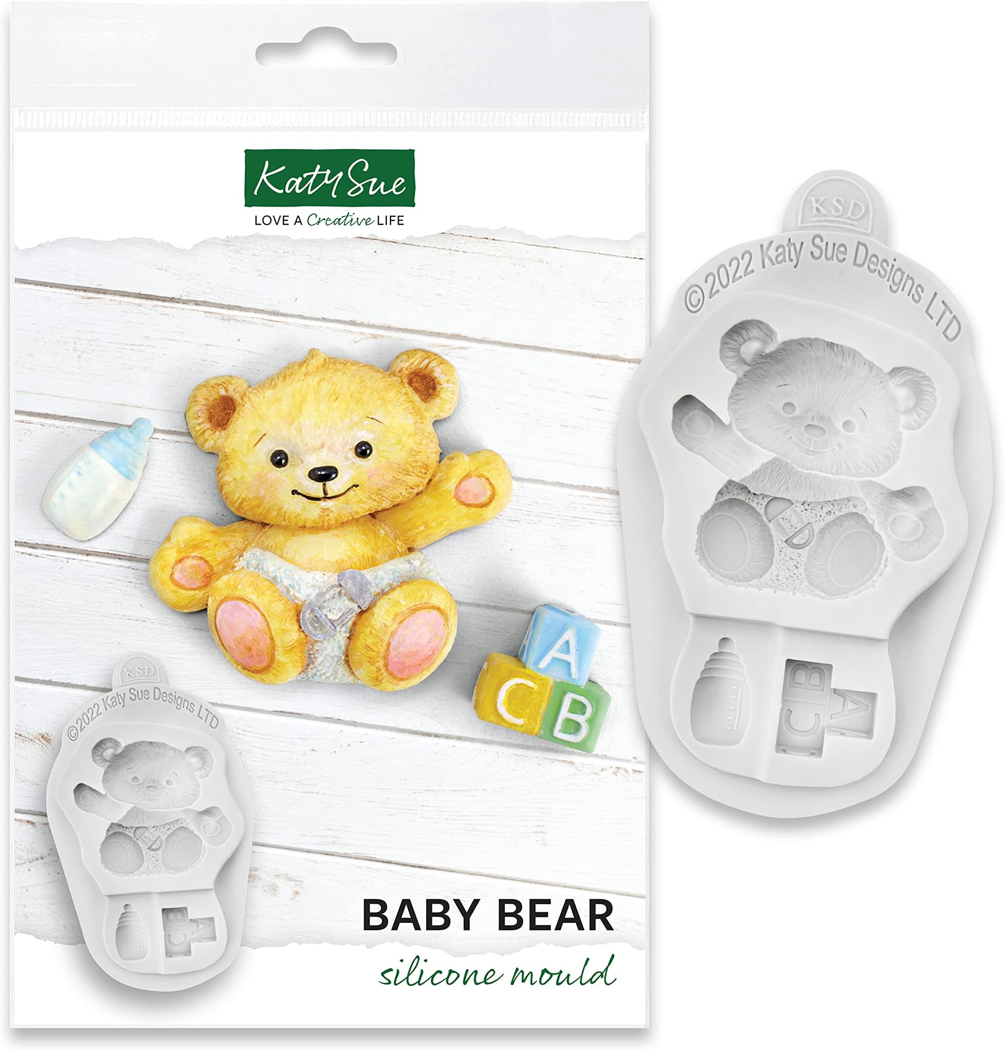 Amazon.com: Katy Sue Baby Bear Silicone Mold for Cake, Cookie ...