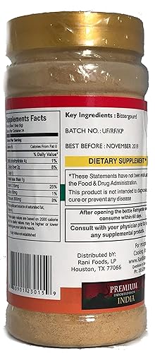 Miniatura 2 de Rani Karela (calabaza amarga/charantish) en polvo, 6 onzas (6.07 oz) ~ Todo natural, sin sal | Vegano | Sin colores | Apto para gluten | Sin OMG |