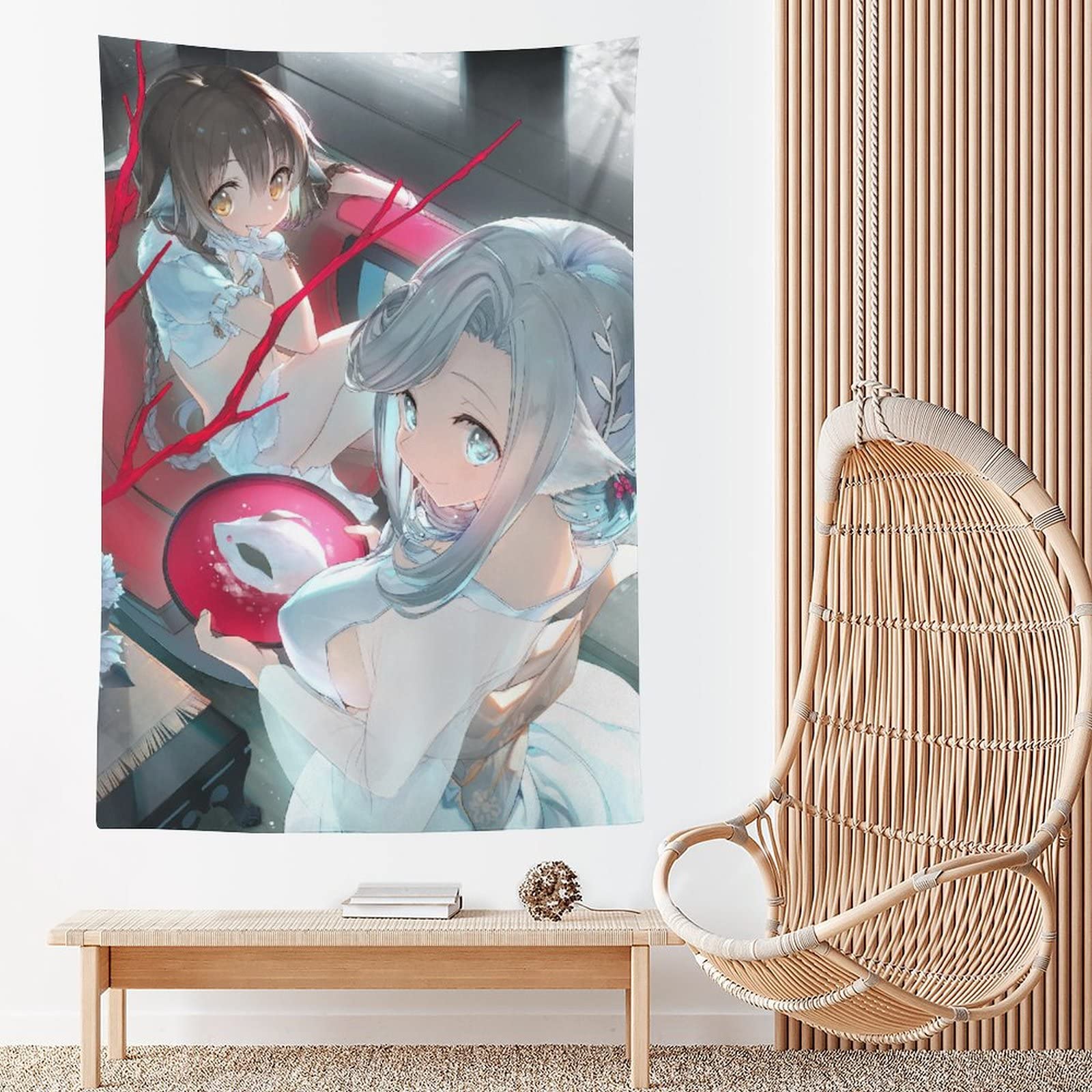Amazon.co.jp: タペストリー 可愛い アニメ柄 うたわれるもの ロスフラ 