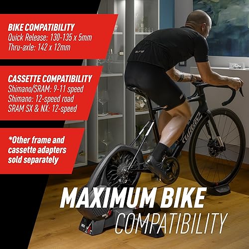 Vista 7 de Elite Direto XR Interactive Smart Trainer – Available in Standard or Zwift Cog and Click Bundle – Direct Drive Turbo Trainer for Indoor Cycling