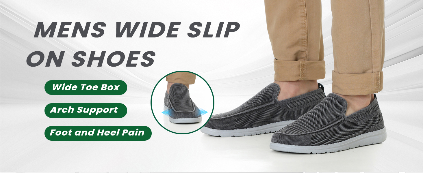 Amazon.com | 1TAZERO Slip on Shoes for Men Slip in Shoes 