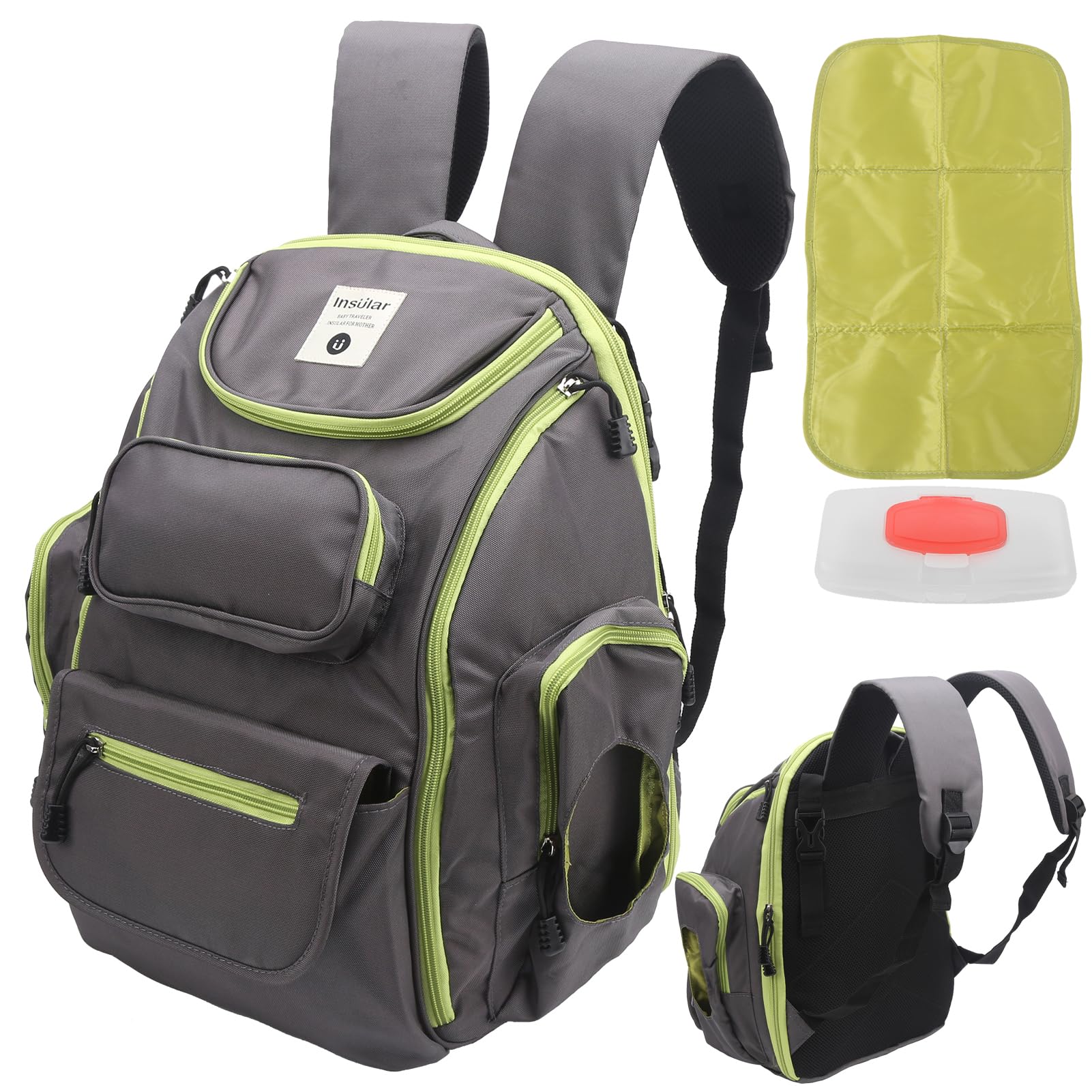 Bolsa de pa ñ ales Mochila Impermeable Gran capacidad Maternidad Bolsa de p