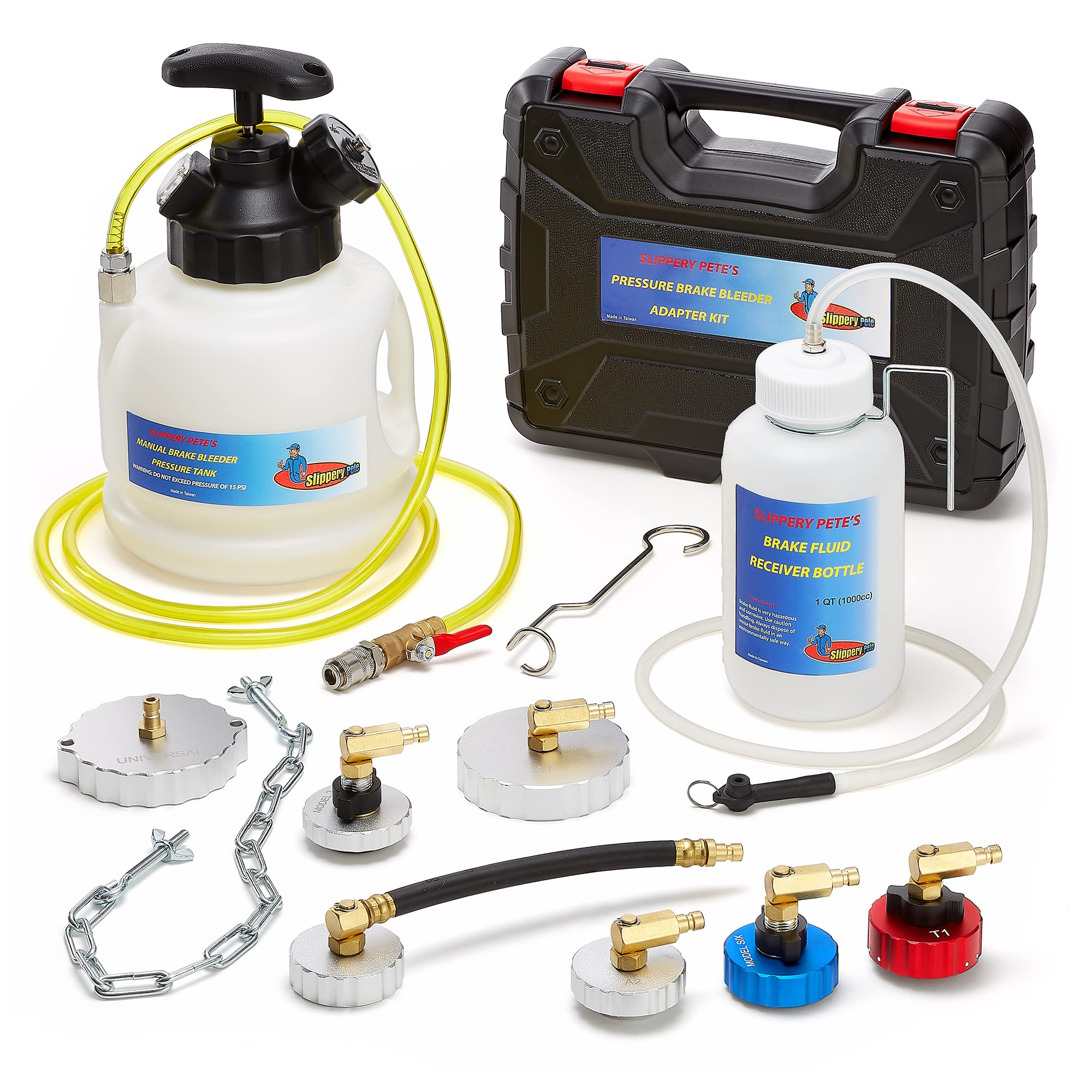 Buy Slippery Pete Pressure Brake Fluid Bleeder Kit Pressure Tank