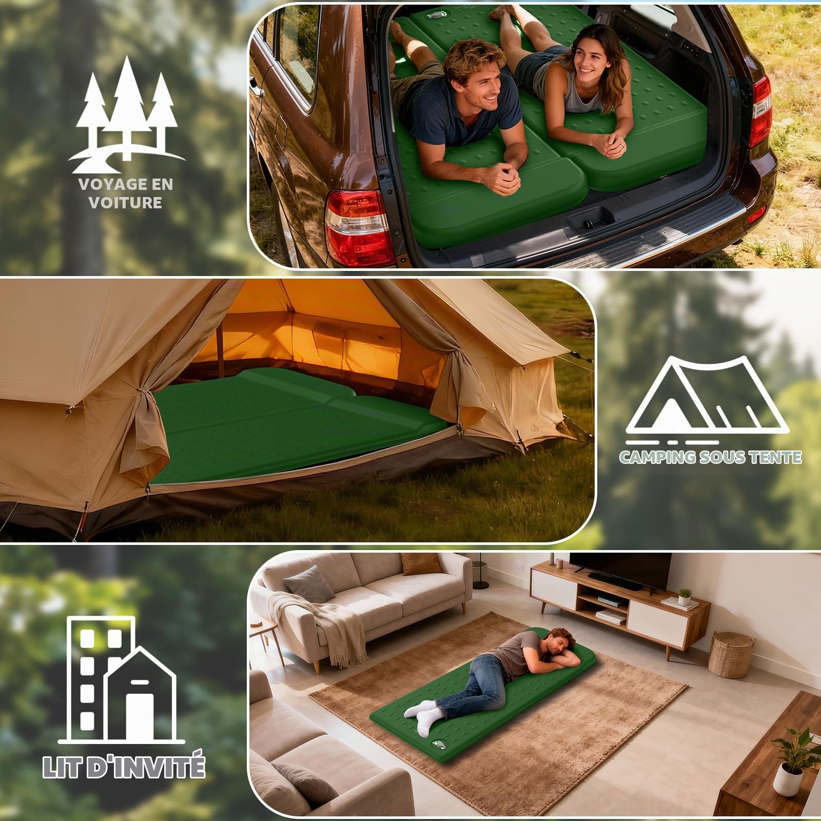 KASIMO Matelas de camping en mousse