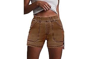 HVEPUO Women's High Waisted Jean Shorts: Embrace Effortless Style