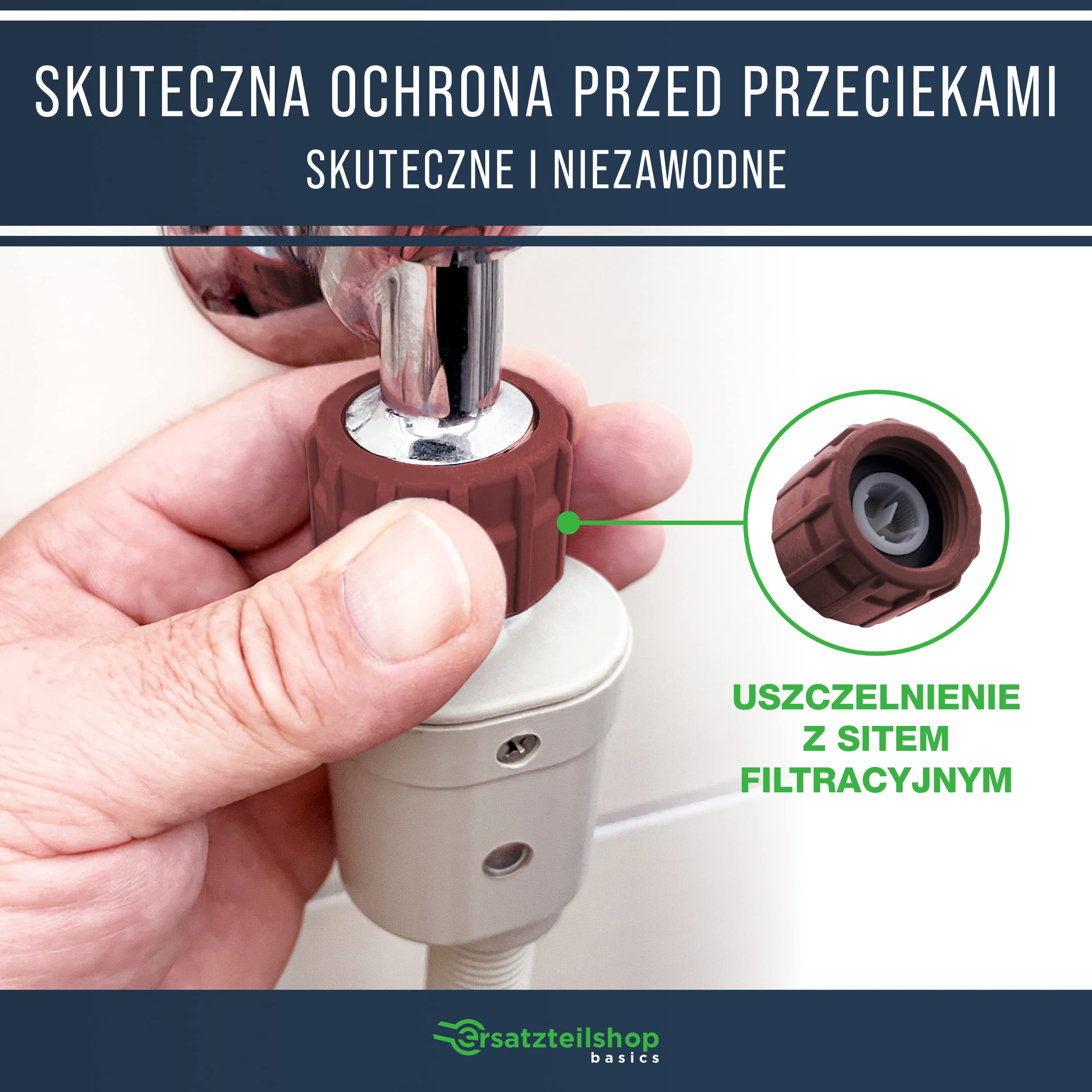 1,5-metrowy bezpieczny wąż dopływowy, wąż Aquastop do pralek i zmywarek/zmywarki do naczyń marki ersatzteilshop basics